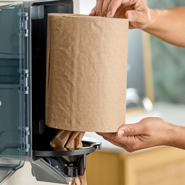 Lavex 2-Ply Natural Kraft Mini Center Pull Paper Towel Roll, 264 Feet / Roll - 6/Case