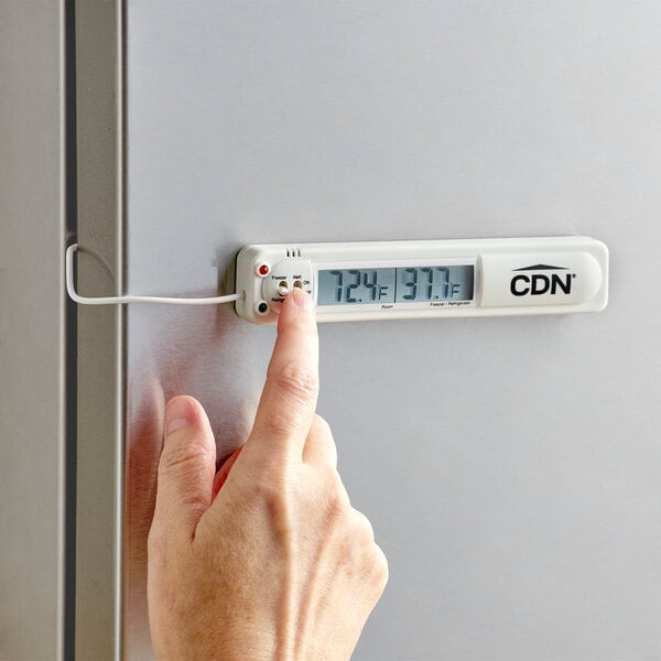 Iapsales Easy to Read: Refrigerator Freezer Thermometer Alarm, High & Low  Temperature Alarms Settings