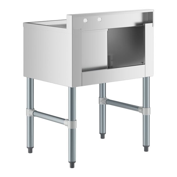 Regency 24" x 18 3/4" One Bowl Underbar Sink with Left Drainboard