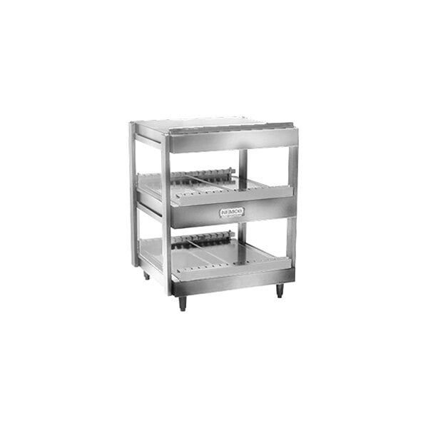 Nemco 6480-18 Stainless Steel 18" Horizontal Double Shelf Merchandiser - 120V