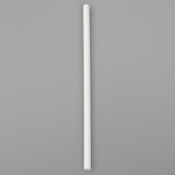 A white paper lollipop stick.
