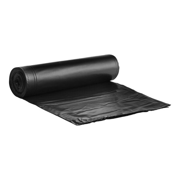 Lavex Hercules 55 Gallon 2 Mil 38" x 58" Low-Density Heavy-Duty Black Can Liner / Trash Bag - 50/Case