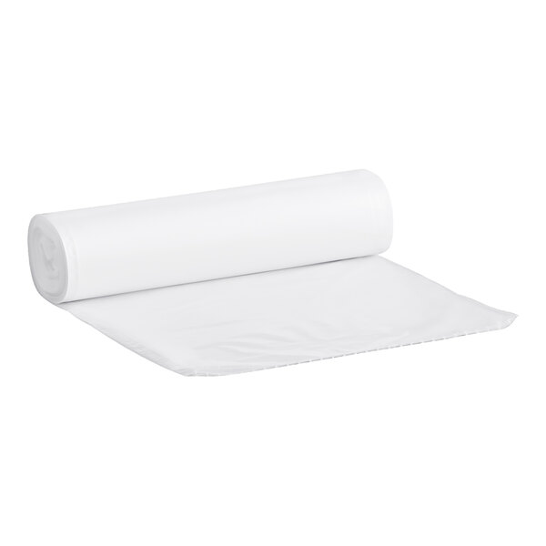 A white roll of Lavex trash bags.
