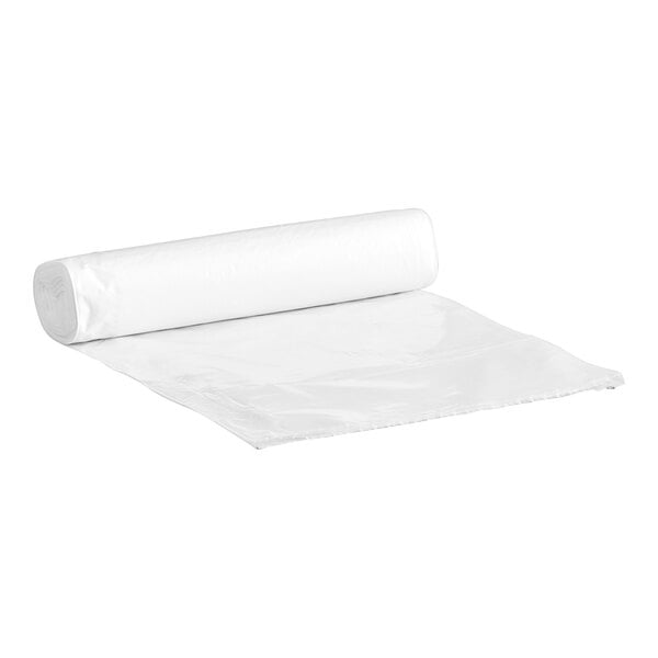 A white roll of Lavex plastic trash bags.