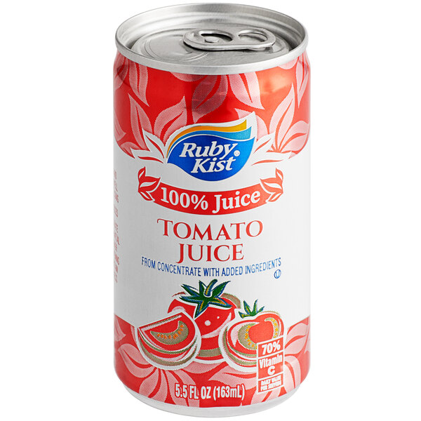 A can of Ruby Kist tomato juice.