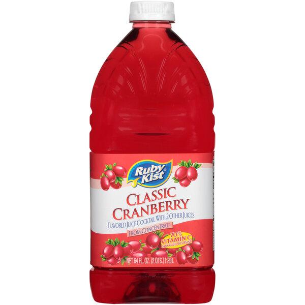 Ocean Spray Cranberry Juice Cocktail in 64 oz. Bottles - 8/Case