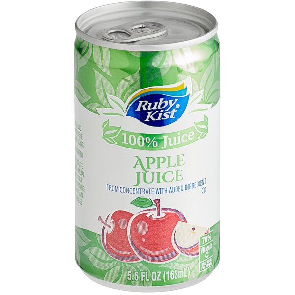 a green and white can of juice