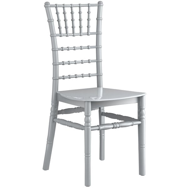 Lancaster Table & Seating White Chiavari Chair Cushion with Ties - 2 Thick