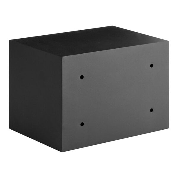 360 Office Furniture 13 3/4" x 9 7/8" x 9 7/8" Black Steel Depository Safe with Electronic Keypad Lock