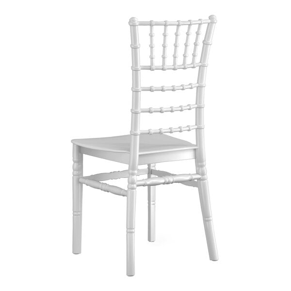Lancaster Table & Seating White Resin Chiavari Chair