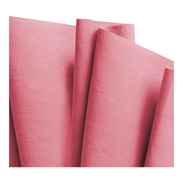 A stack of red WypAll X80 industrial wipers.