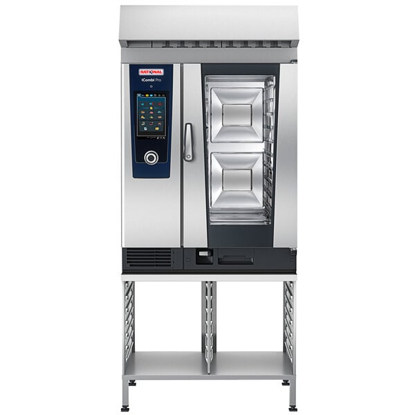 bruiloft Omgaan elf Rational iCombi Pro 10 Pan Half-Size Electric Combi Oven with Stand and  Ventless Condensation Hood