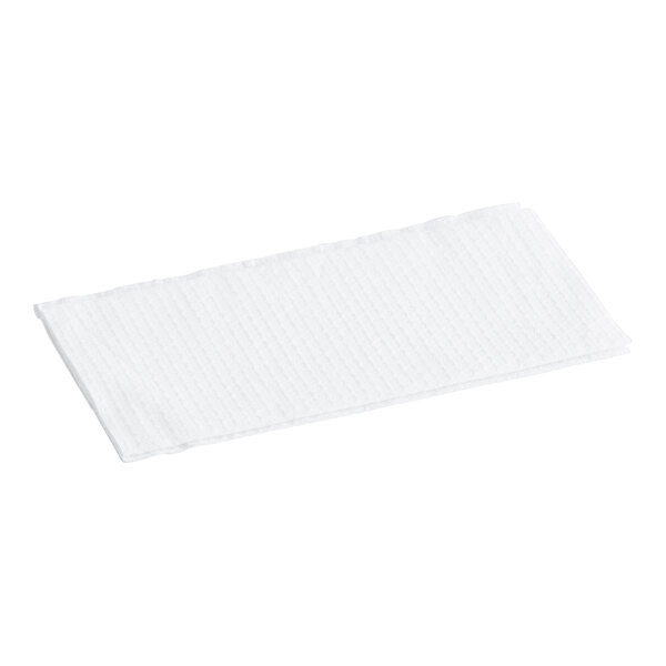 A white, rectangular heavy-duty wiper cloth.