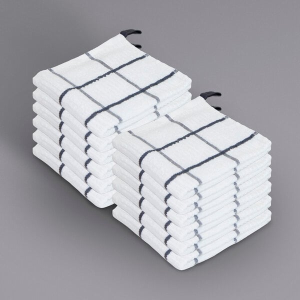 a stack of white towels