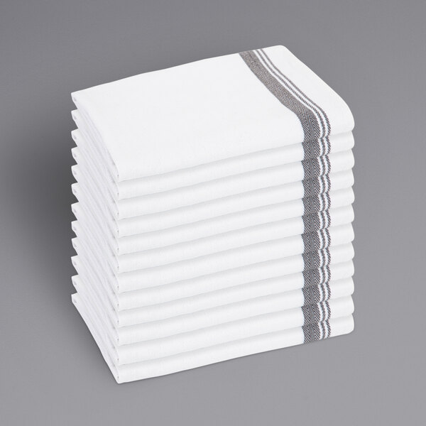 a stack of white towels