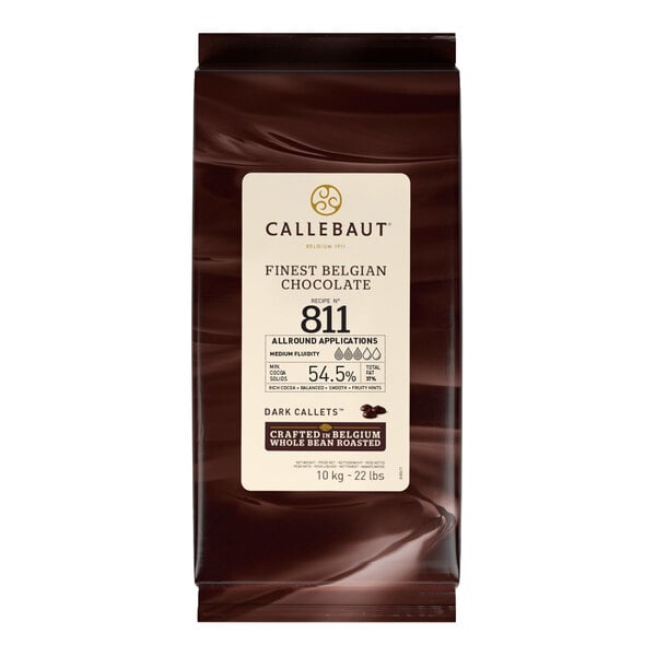 Callebaut Recipe 811 Dark Chocolate Callets™ 22 lb.