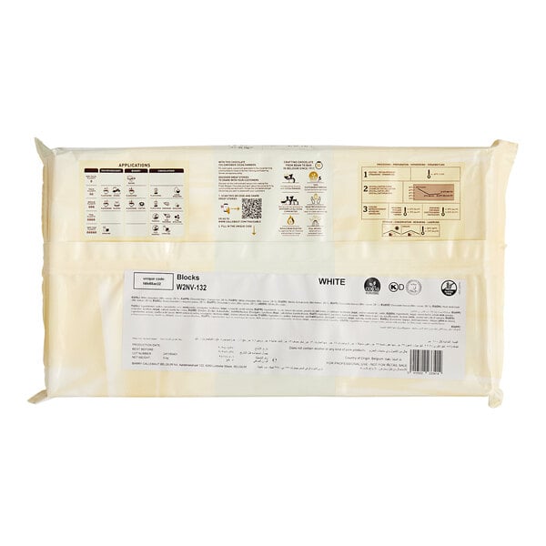 A package of Callebaut Recipe W2 White Chocolate.