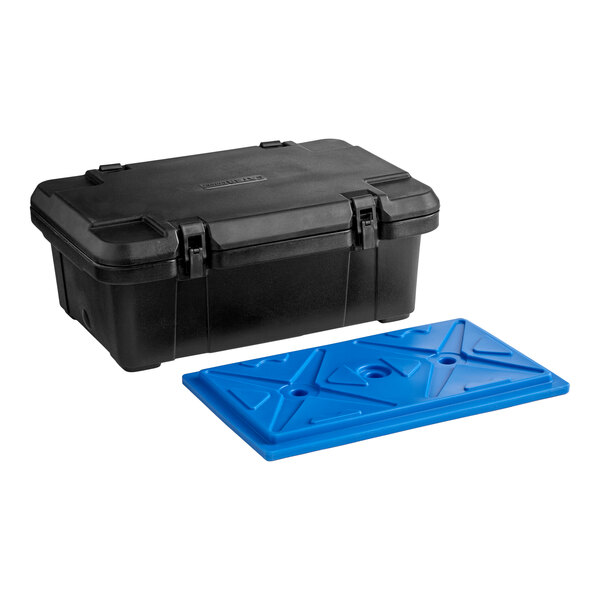 CaterGator Black Top Loading Insulated Food Pan Carrier with Ice Board - 6" Deep Full-Size Pan Max Capacity