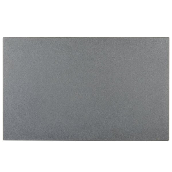 A grey rectangular object with a white background.