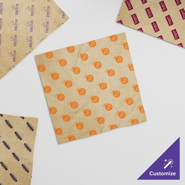 A roll of EcoChoice natural brown kraft paper with the ability to be custom printed.