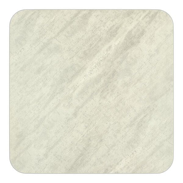 Lancaster Table & Seating 36" x 36" Square Reversible White / Gray Slate Laminated Table Top