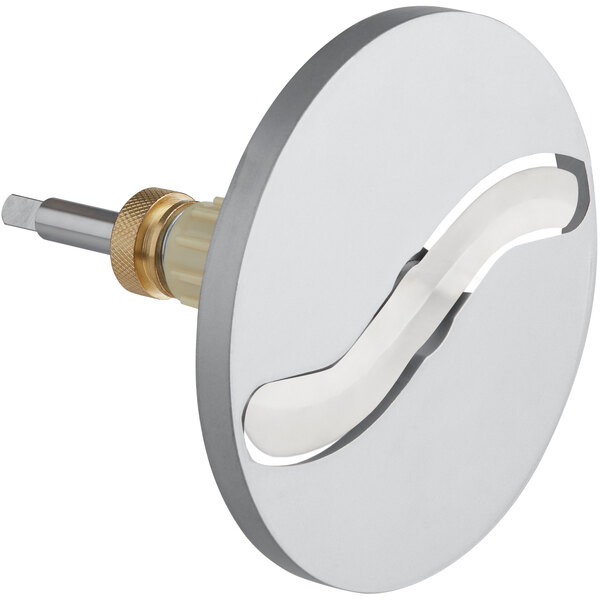 a circular object with a screwdriver