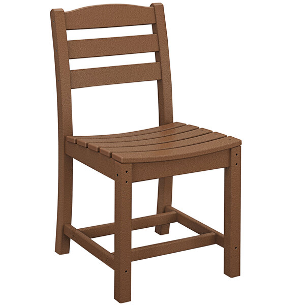 a brown chair with a white background