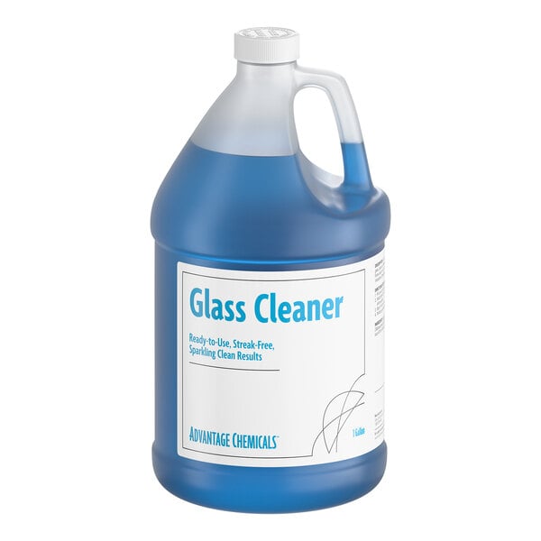 Advantage Chemicals 1 gallon / 128 oz. Ready-to-Use Glass Cleaner - 4/Case