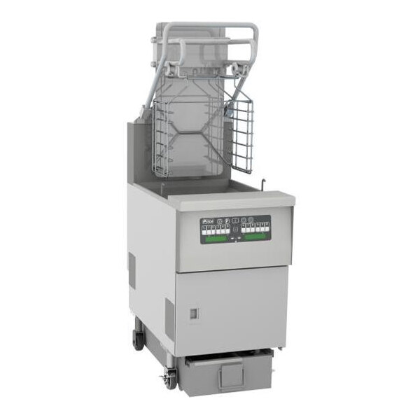 Pitco® SFSGLVRF Solstice 76 lb. Reduced Oil Volume / High Output Liquid Propane Rack Floor Fryer with Intellifry Computer Controls and Automatic Top-Off - 125,000 BTU