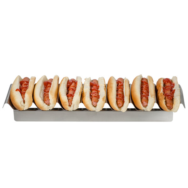 Stainless Steel Hot Dog Preparation Tray