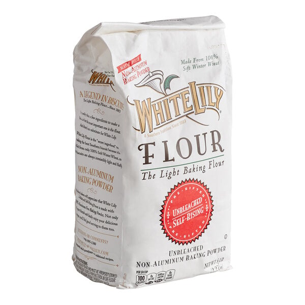 White Lily Enriched Unbleached Self-Rising Flour 5 lb. - 8/Case