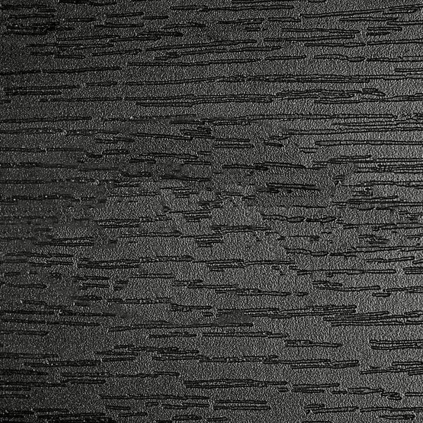 The black surface of a Sequoia Professional black faux wood pergola with a pattern of lines.
