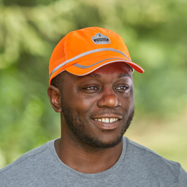 a man wearing a hat