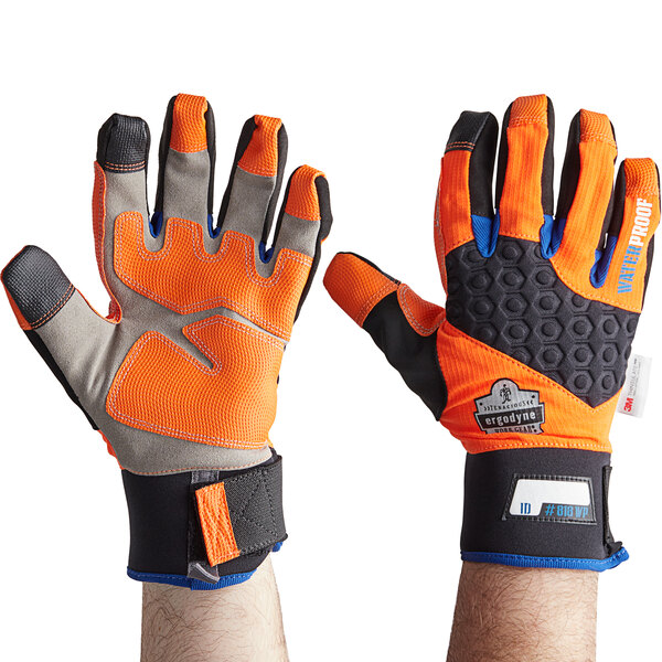 Black Ergodyne ProFlex 9012 Certified Anti-Vibration Work Glove with Wrist Support XX-Large 