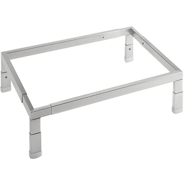 a metal frame with legs