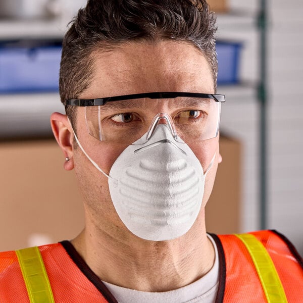 Cordova Scratch Resistant Safety Glasses / Eye Protection - Black with Clear Lens