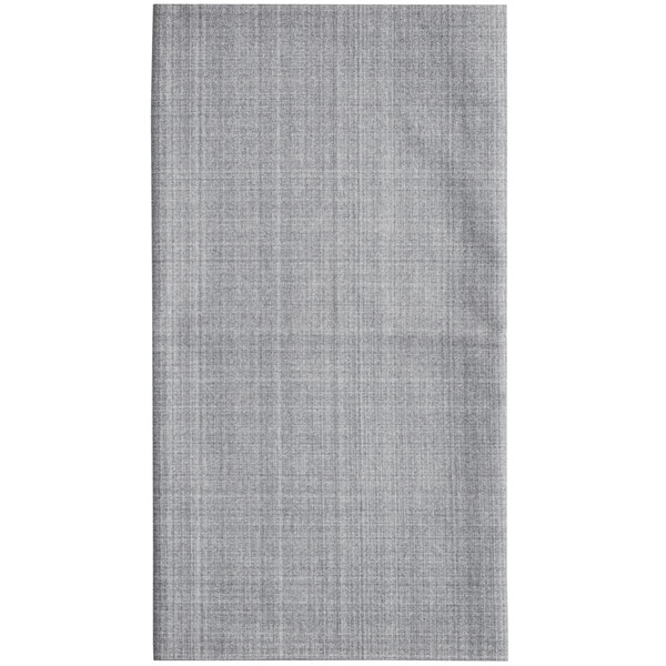 A close-up of a grey Ergodyne Chill-Its face/head covering with a white border.