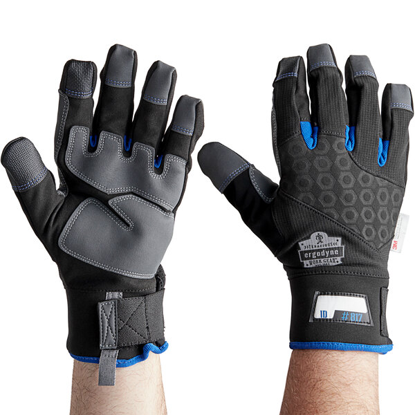 Ergodyne XX-large Black Polyester Cold Weather Gloves, (1-Pair) in the Work  Gloves department at