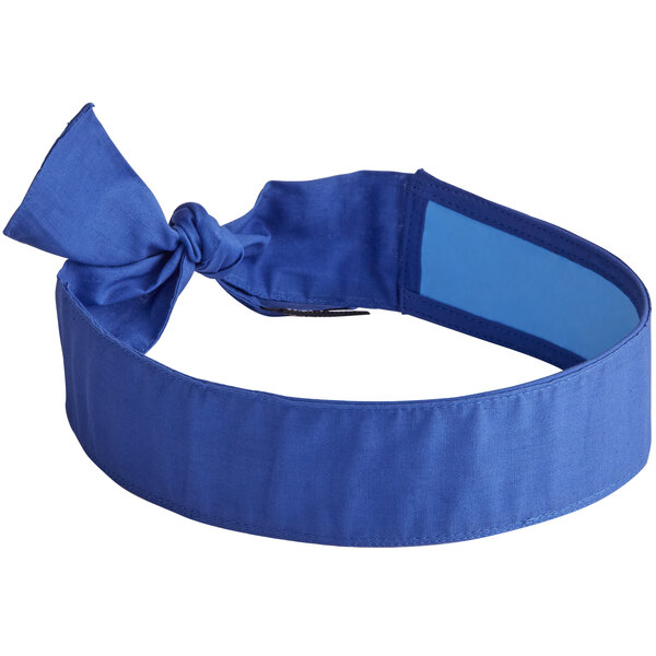 Ergodyne Chill-Its 6700 Evaporative Cooling Bandana Blue Tie 4 Hour Protection 