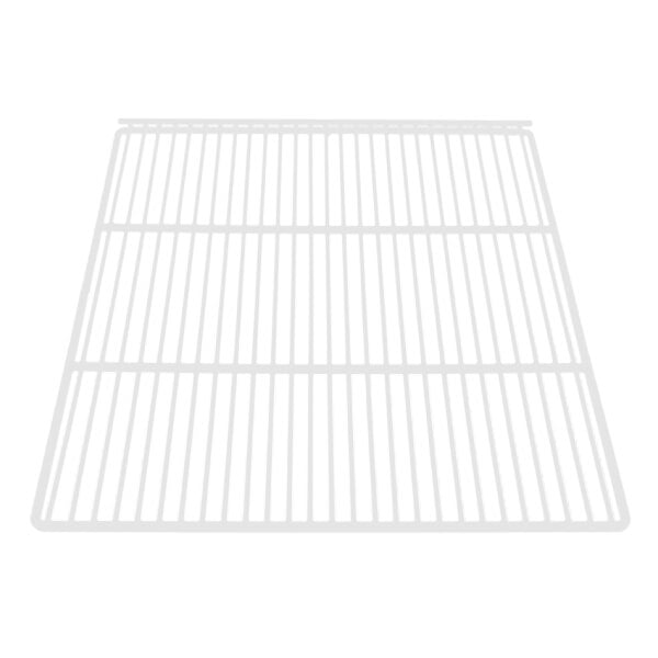 A white metal grid with lines.