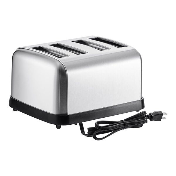 A silver Waring commercial toaster with a black cord.