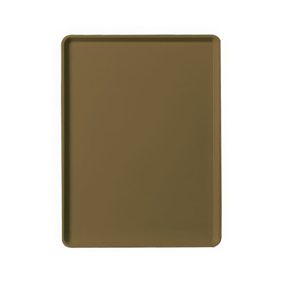A brown rectangular tray.