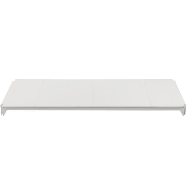 A white rectangular shelf with black lines.