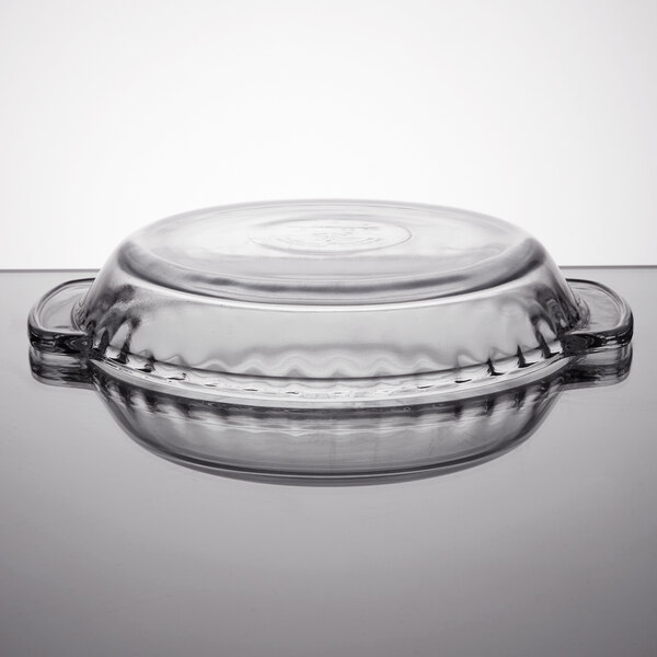 Anchor Hocking 68190FK 9 2/5" x 1 3/5" Deep Dish Glass Pie Pan
