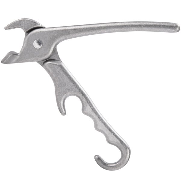 1PC Kitchen Pizza Pan Silvery Clamp Gripper Cast Aluminum Safety Solid Clip Tool 