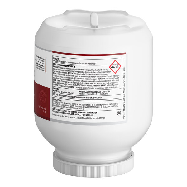 Noble 8 lb. / 128 oz. Power Block Concentrated Solid Dish Machine Detergent - 4/Case