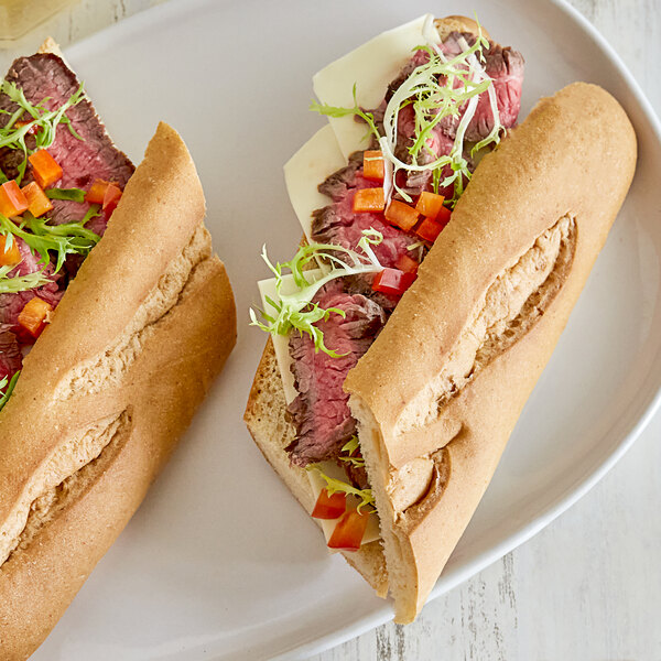 a close up of a sandwich