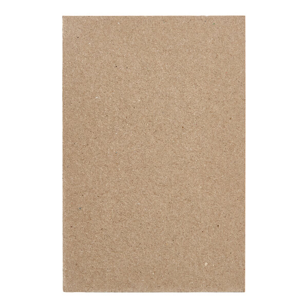 A plain 4 x 6 inch brown scratch pad.