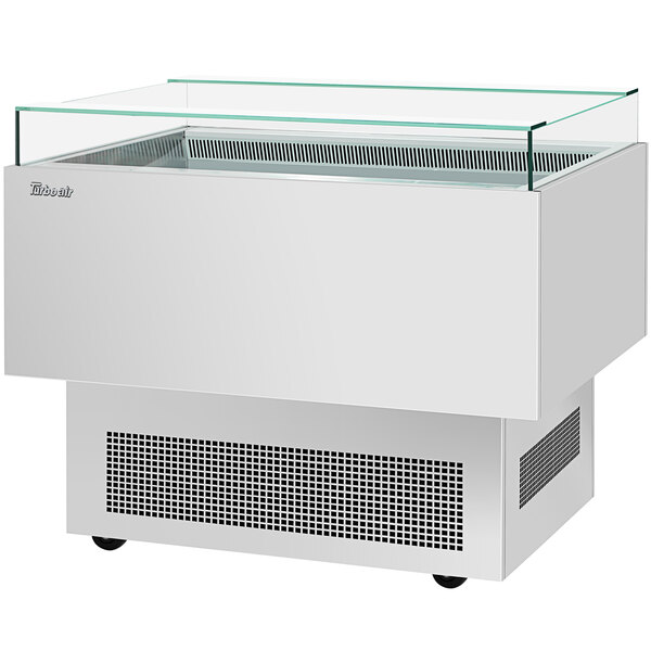 a white rectangular object with a glass top