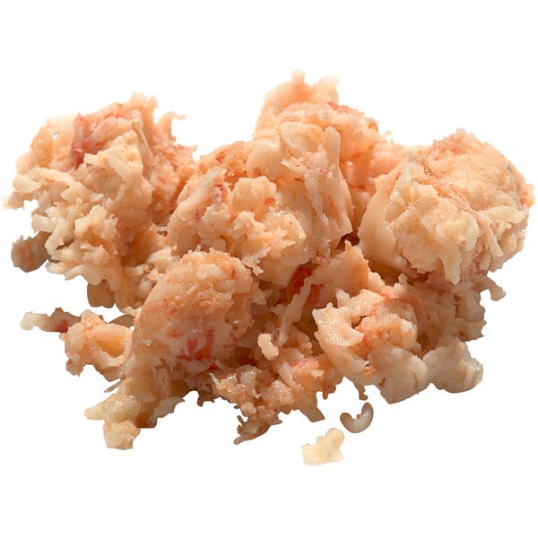 A pile of King & Prince Lobster Sensations seafood blend on a white background.